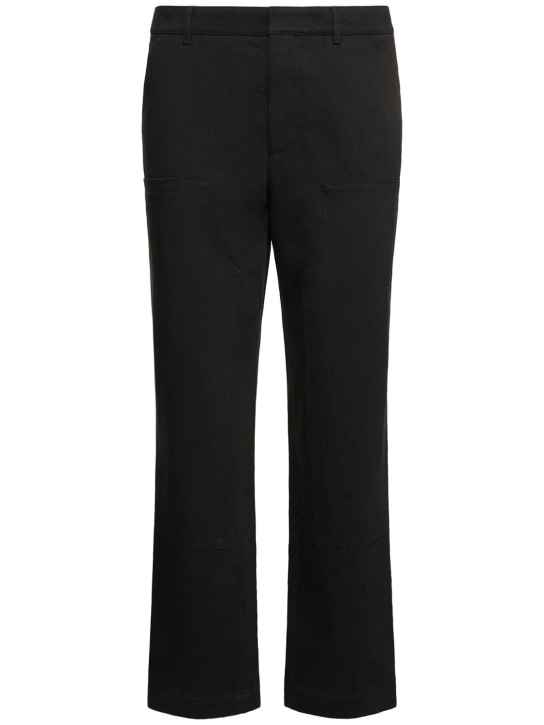 Gabriela Hearst: Finley cotton pants - Black - men_0 | Luisa Via Roma