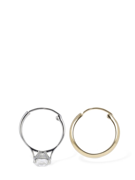 VETEMENTS: Wedding earrings - Gold/Silver - men_1 | Luisa Via Roma