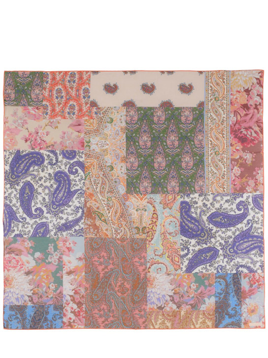 Zimmermann: Printed silk & cotton scarf - Patch Paisley - women_0 | Luisa Via Roma