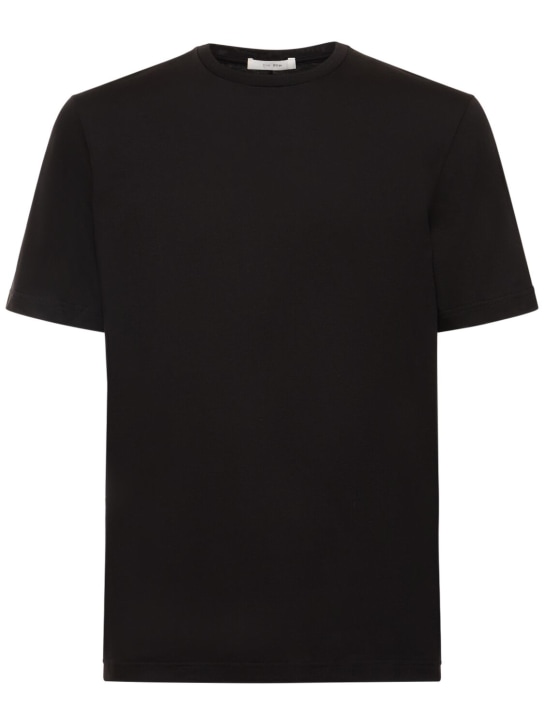 The Row: Luke cotton t-shirt - Black - men_0 | Luisa Via Roma