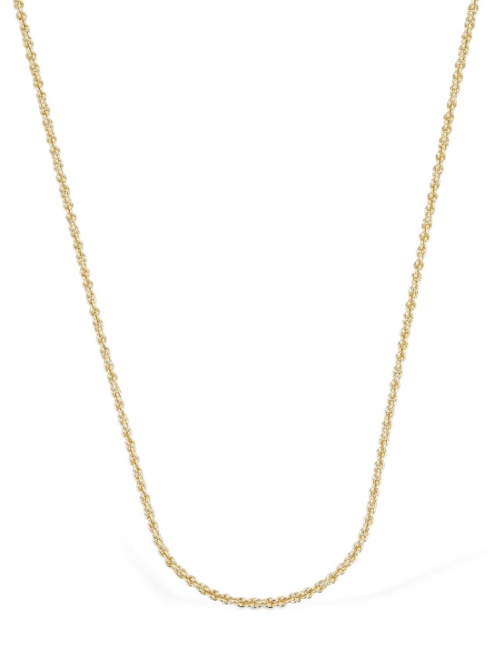 Federica Tosi: Lace Grace long mini chain necklace - Gold - women_0 | Luisa Via Roma