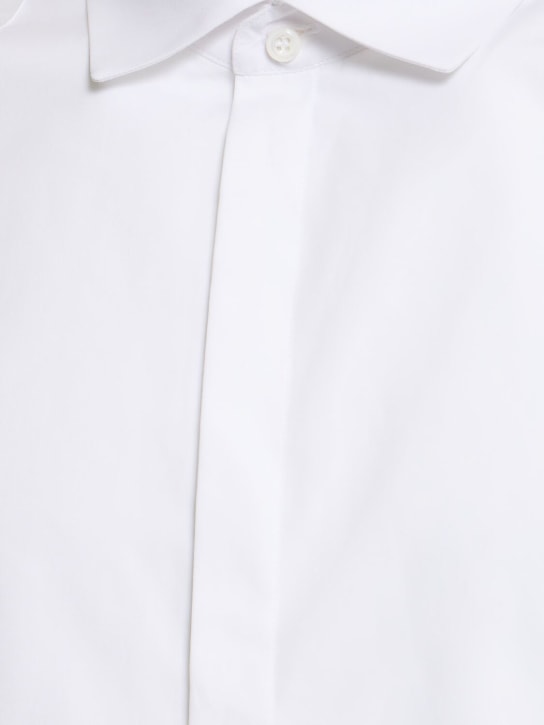 Dsquared2: Slim fit stretch cotton tuxedo shirt - men_1 | Luisa Via Roma