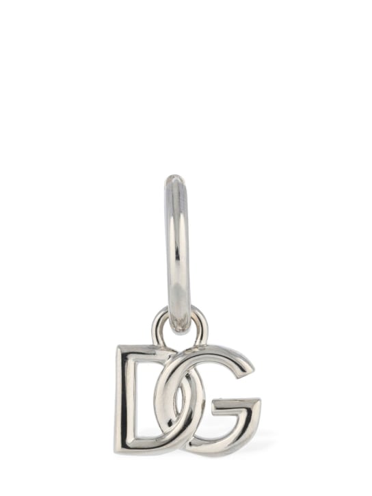 Dolce&Gabbana: DG logo mono earring - men_0 | Luisa Via Roma