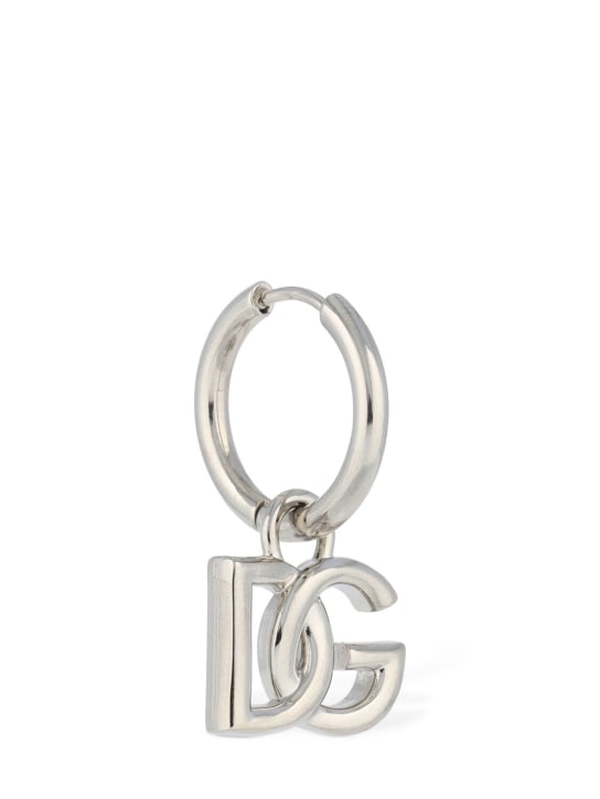 Dolce&Gabbana: DG logo mono earring - men_1 | Luisa Via Roma