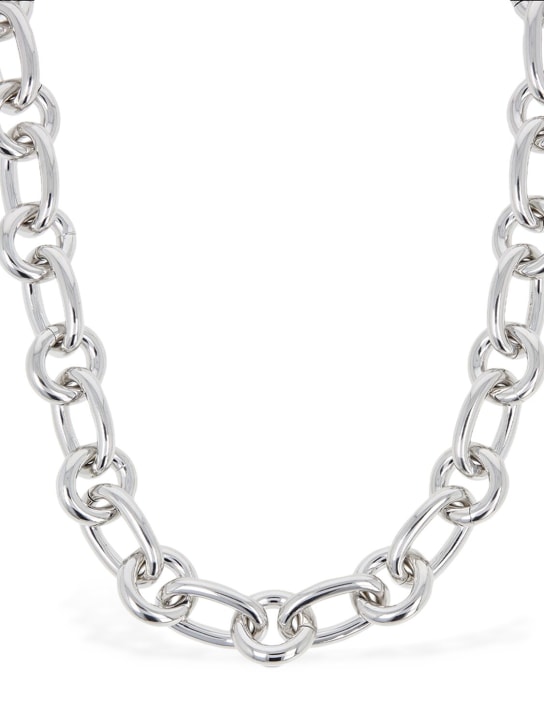 Dolce&Gabbana: Chunky chain necklace - Silver - men_1 | Luisa Via Roma