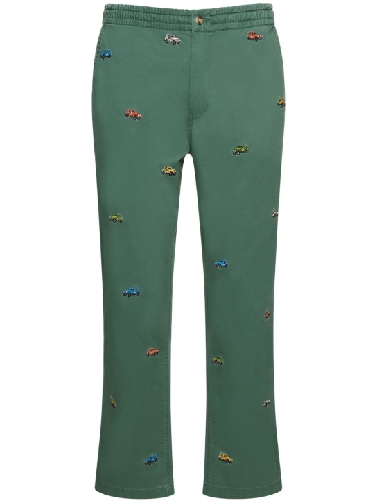 Polo Ralph Lauren: Pantalones carpenter de algodón - Washed Forest - men_0 | Luisa Via Roma
