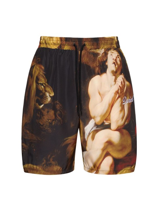 Someit: Shorts Daniel in raso stampato - Multicolore - men_0 | Luisa Via Roma