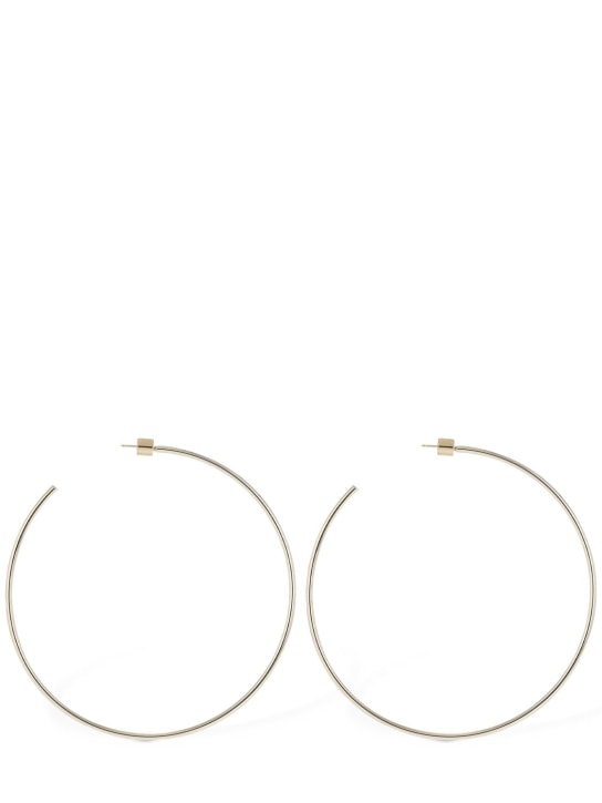 Jennifer Fisher: 7.5cm Thread hoop earrings - Gold - women_1 | Luisa Via Roma