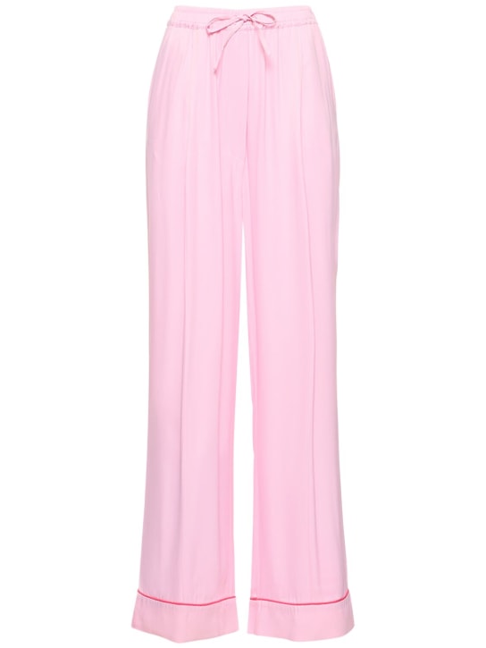 Sleeper: Pastelle viscose oversize pants - Pink - women_0 | Luisa Via Roma