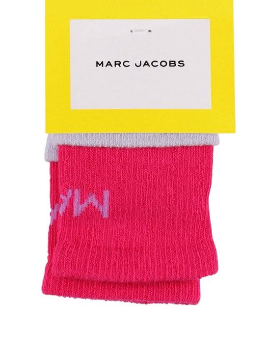 Marc Jacobs: Calzini in cotone con logo - kids-girls_1 | Luisa Via Roma