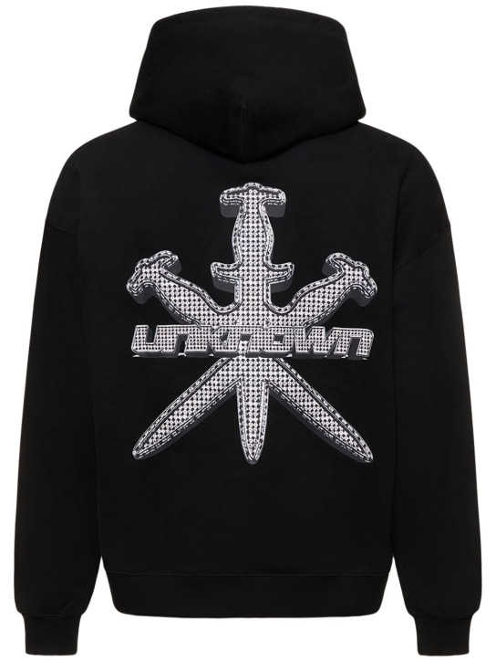 Unknown: Iced Out Style Dagger hoodie - Black - men_0 | Luisa Via Roma