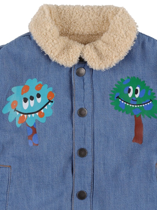 Stella Mccartney Kids: Organic cotton jacket - Denim - kids-girls_1 | Luisa Via Roma