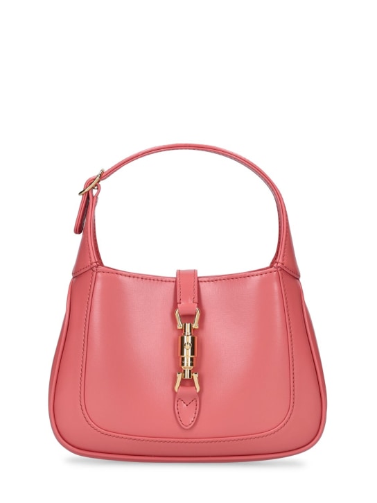 Gucci: Mini Jackie 1961 leather shoulder bag - Pink - women_0 | Luisa Via Roma