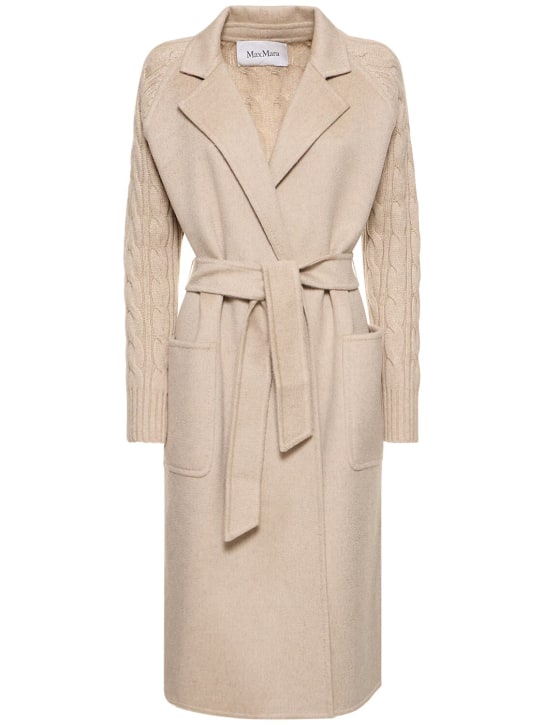 Max Mara: "Hello" wool & cashmere midi coat - Cacha - women_0 | Luisa Via Roma