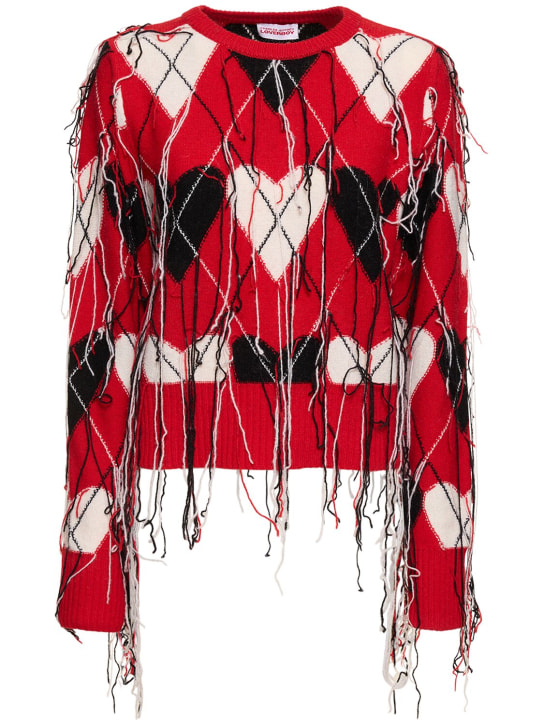 Charles Jeffrey LOVERBOY: Guddle sweater - Red - women_0 | Luisa Via Roma