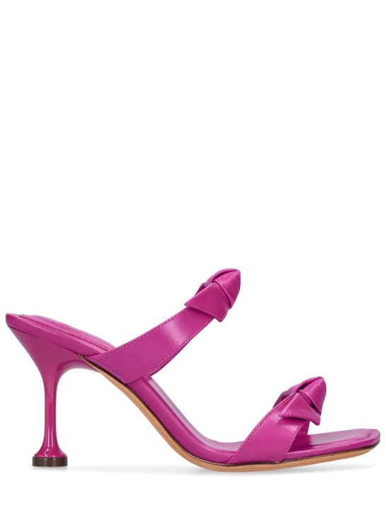 Alexandre Birman: 85mm Clarita leather sandals - Fuchsia - women_0 | Luisa Via Roma