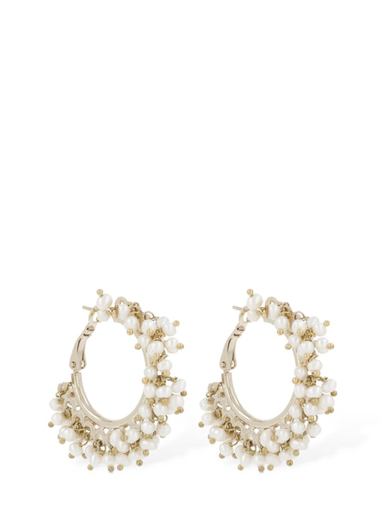 Rosantica: Vivace pearl hoop earrings - women_0 | Luisa Via Roma