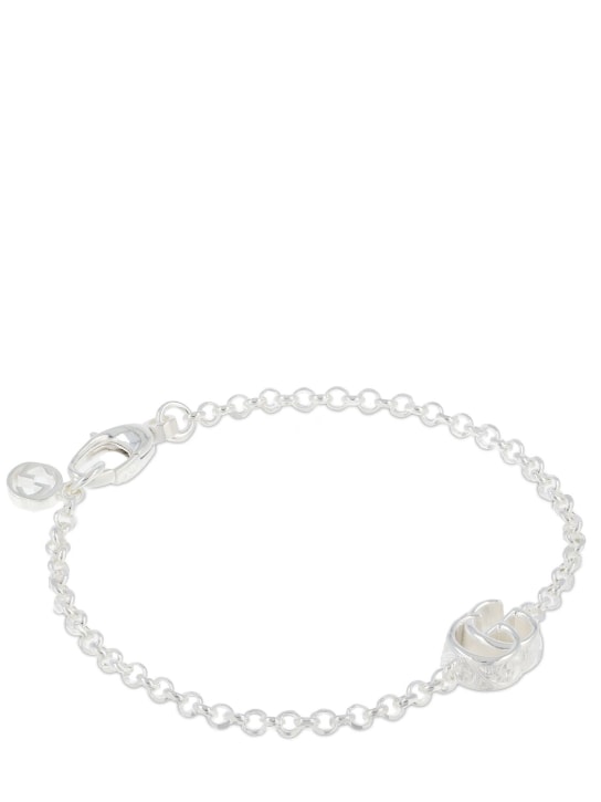 Gucci: GG Marmont silver bracelet - Silver - women_1 | Luisa Via Roma