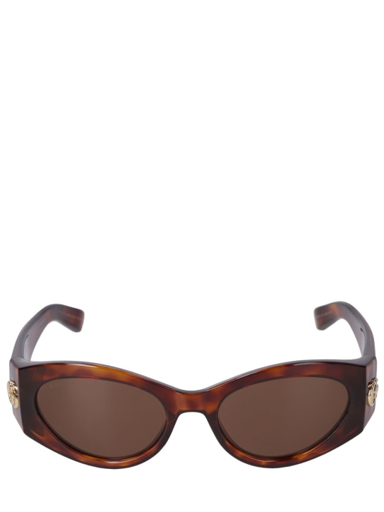Gucci: GG1401S Cat-eye acetate sunglasses - Havana - women_0 | Luisa Via Roma