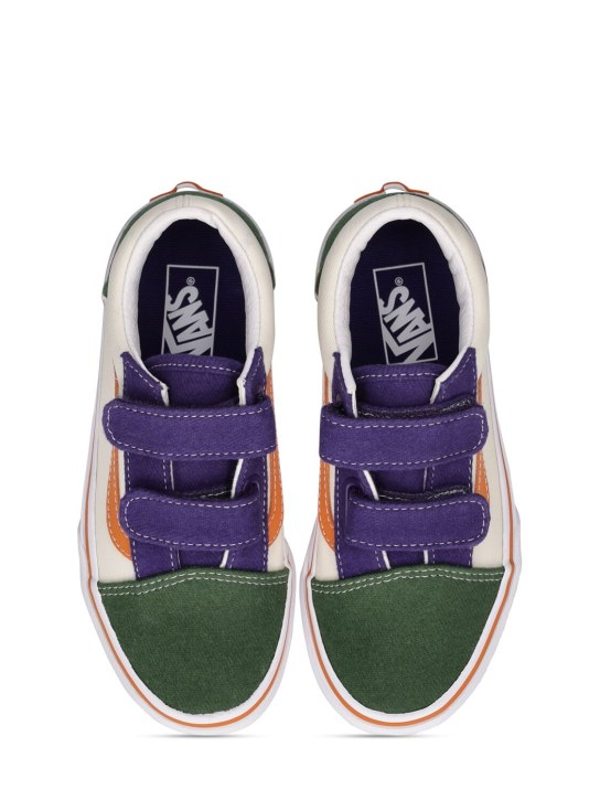 Vans: Sneakers Old Skool V in techno con strap - Multicolore - kids-girls_1 | Luisa Via Roma