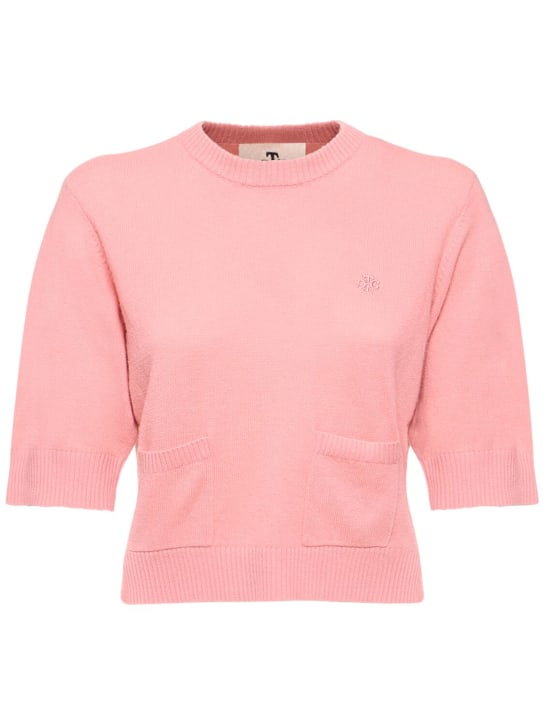 The Garment: Como 로고 울 혼방 티셔츠 - 핑크 - women_0 | Luisa Via Roma