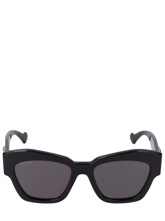 Gucci: GG1422S Cat-eye acetate sunglasses - Black - women_0 | Luisa Via Roma