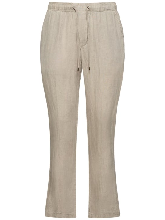 James Perse: Pantaloni leggeri in lino - Beige - men_0 | Luisa Via Roma