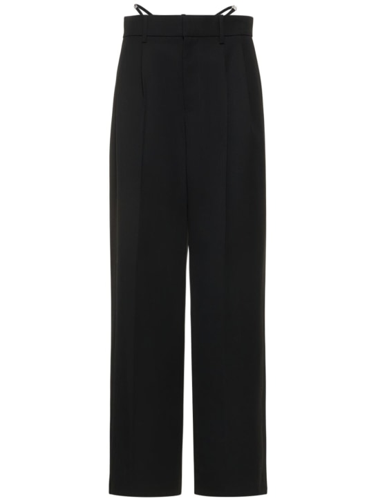 Alexander Wang: Embellished low waist g-string pants - Black - women_0 | Luisa Via Roma