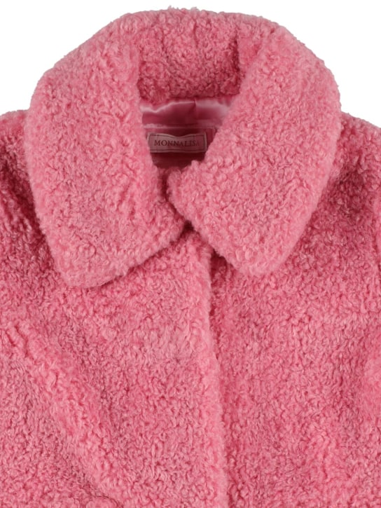 Monnalisa: Teddy jacket - Pink - kids-girls_1 | Luisa Via Roma