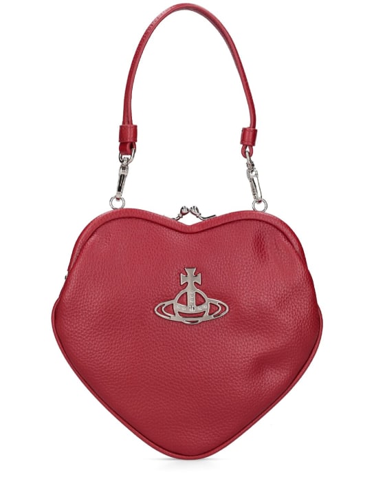 Vivienne Westwood: Belle Heart Frame faux leather bag - Red - women_0 | Luisa Via Roma