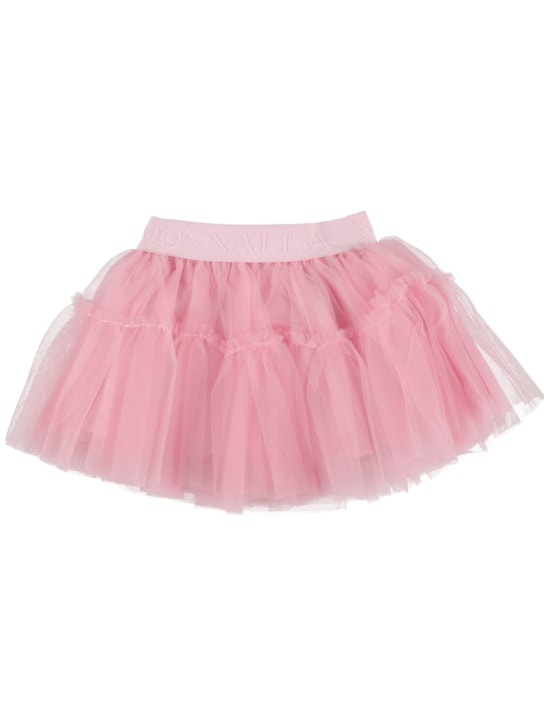 Monnalisa: Tulle skirt - Pink - kids-girls_0 | Luisa Via Roma