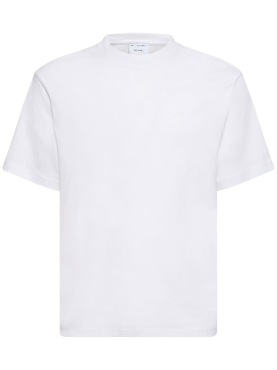 Axel Arigato: Signature organic cotton t-shirt - White - men_0 | Luisa Via Roma