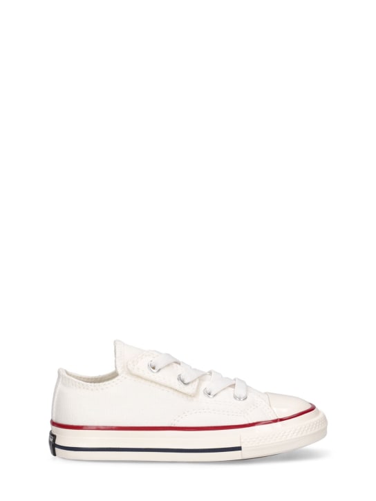 Converse: Chuck Taylor canvas strap sneakers - White - kids-boys_0 | Luisa Via Roma