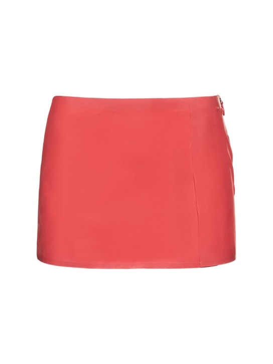 Miaou: Micro latex mini skirt - Red - women_0 | Luisa Via Roma