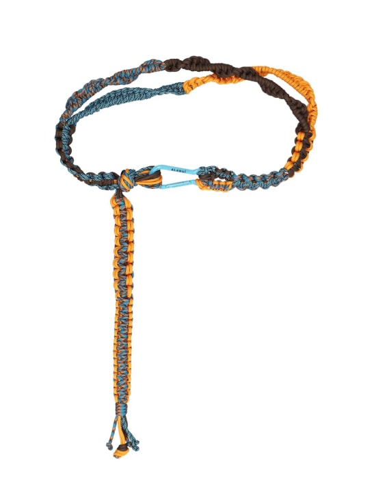 Alanui: Rope belt w/ carabiner closure - Orange/Turquoise - women_0 | Luisa Via Roma