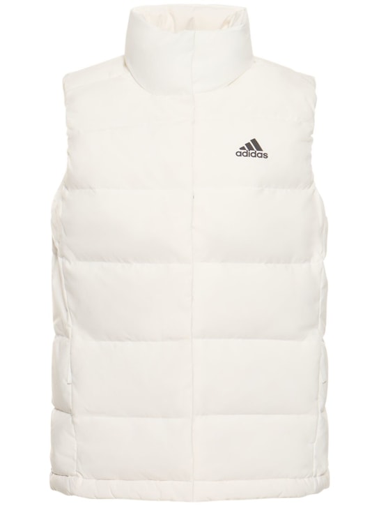 adidas Performance: Helionic logo zip up vest - White - women_0 | Luisa Via Roma