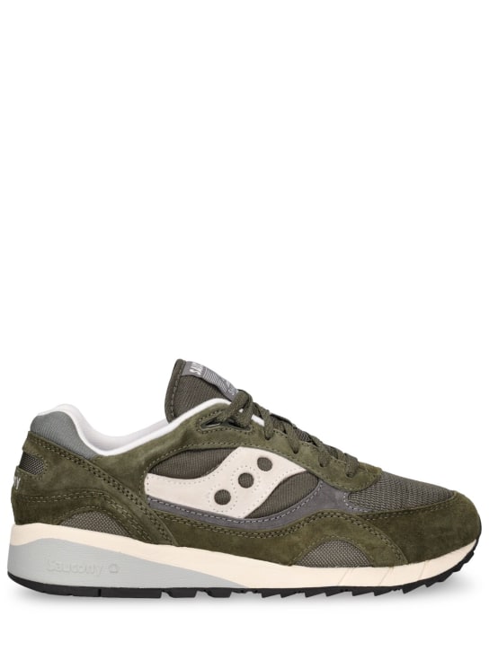 Saucony: Sneakers Shadow 6000 - Vert/Gris - men_0 | Luisa Via Roma