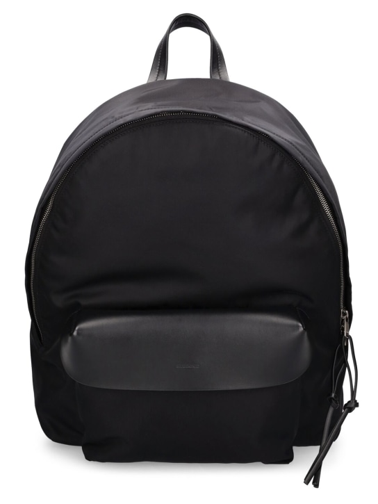Jil Sander: Nylon & leather backpack - men_0 | Luisa Via Roma
