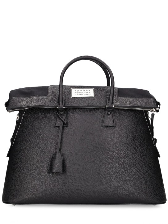 Maison Margiela: XL Classique leather tote bag - men_0 | Luisa Via Roma