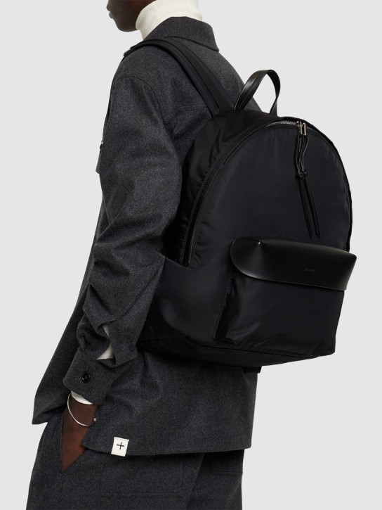 Jil Sander: Nylon & leather backpack - men_1 | Luisa Via Roma