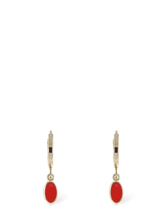 Isabel Marant: New it's all right mismatched earrings - Orange/Gold - women_0 | Luisa Via Roma