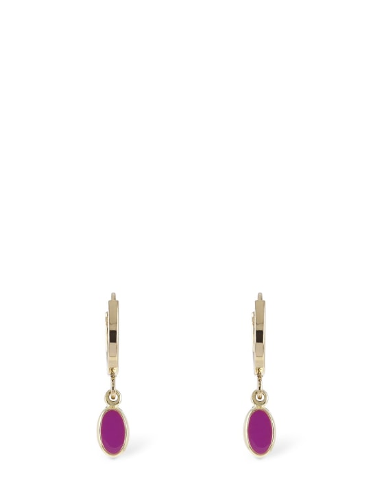Isabel Marant: New it's all right mismatched earrings - Fuchsia/Gold - women_0 | Luisa Via Roma