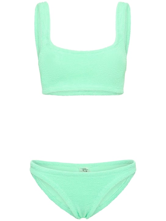 Hunza G: Xandra bikini set - Lime Green - women_0 | Luisa Via Roma