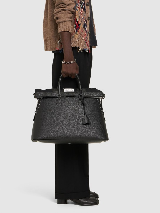 Maison Margiela: XL Classique leather tote bag - men_1 | Luisa Via Roma