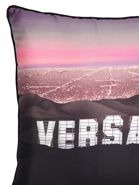 Versace: Versace Hill cushion - Black - ecraft_1 | Luisa Via Roma