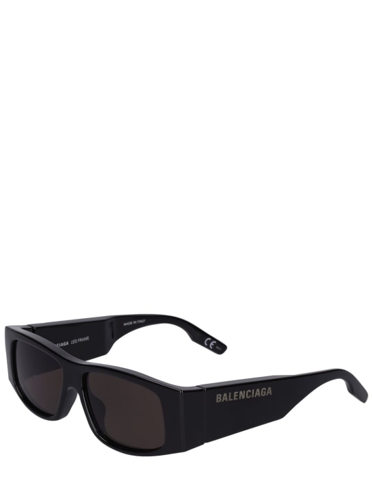 Balenciaga: 0100S LED frame sunglasses - Black - women_1 | Luisa Via Roma