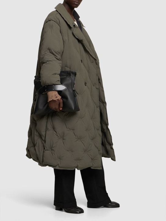 Maison Margiela: Soft 5AC large multifunction leather bag - Black - men_1 | Luisa Via Roma