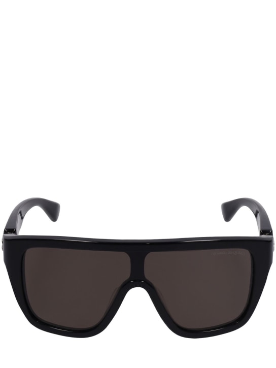 Alexander McQueen: AM0430S sunglasses - Black/Smoke - men_0 | Luisa Via Roma