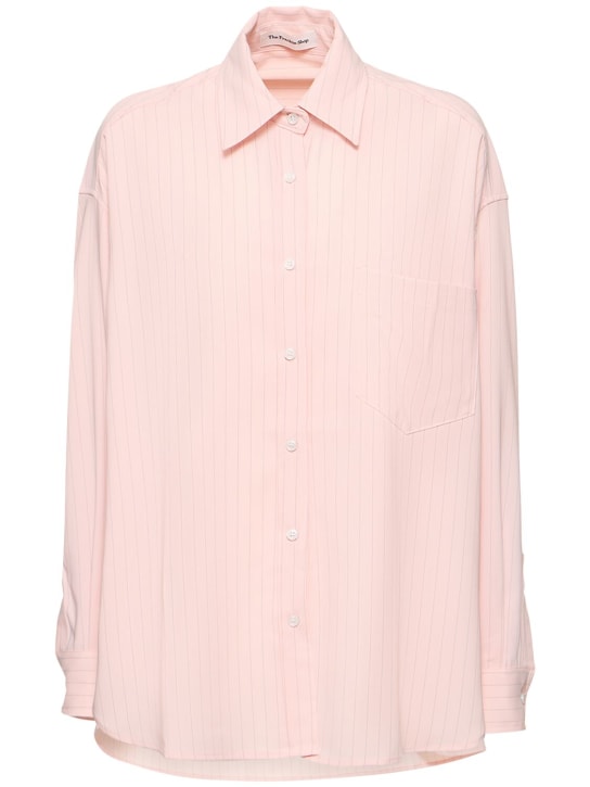 The Frankie Shop: Georgia fluid shirt - Pink - women_0 | Luisa Via Roma