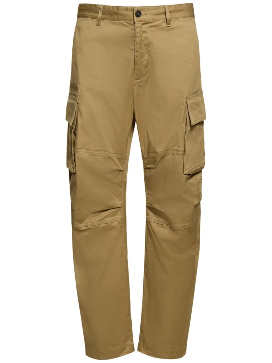 Dsquared2: Pantaloni cargo in cotone stretch - men_0 | Luisa Via Roma